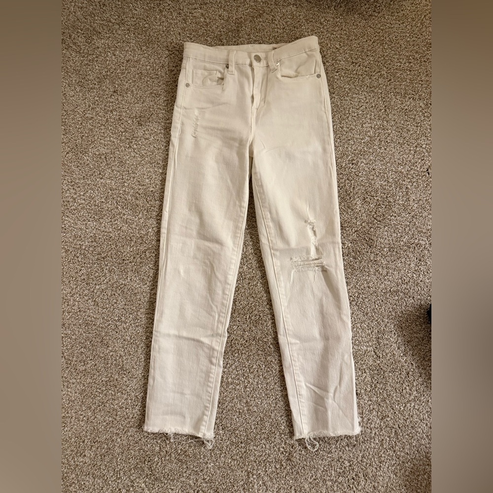 Blank NYC Women's Off-White straight Jeans